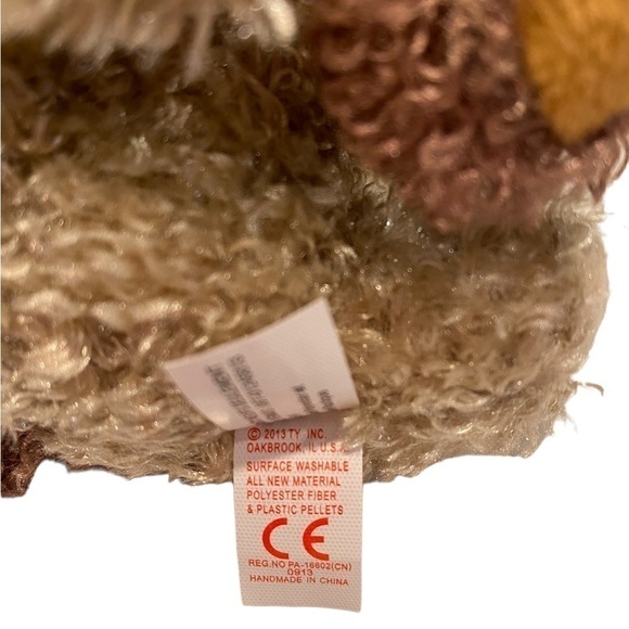 Ty Beanie Boos Rootbeer the Dog 2013 Glitter Eyes   No Heart Tag - Picture 8 of 10
